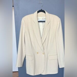 CERRUTI 1881 Ultra Soft Luxurious Angora Wool Double-Breasted Blazer Jacket